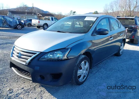 2014 Nissan Sentra Fe+ S/Fe+ Sv/S/Sl/Sr/Sv z USA, uszkodzony, nr VIN 3N1AB7AP8EY228489